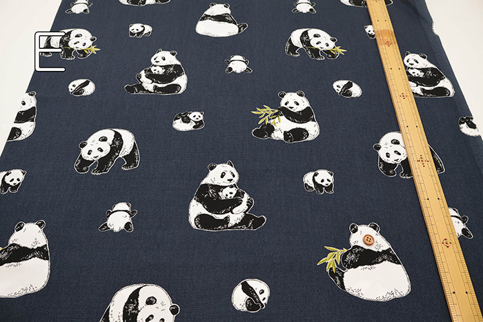Cotton Oxford Fabric - Panda - nomura tailor