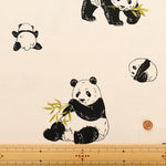 Cotton Oxford Fabric - Panda - nomura tailor