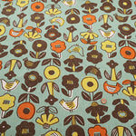 C/L Canvas Printed Fabric - Hummingbird Flower - nomura tailor