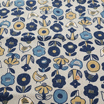 C/L Canvas Printed Fabric - Hummingbird Flower - nomura tailor