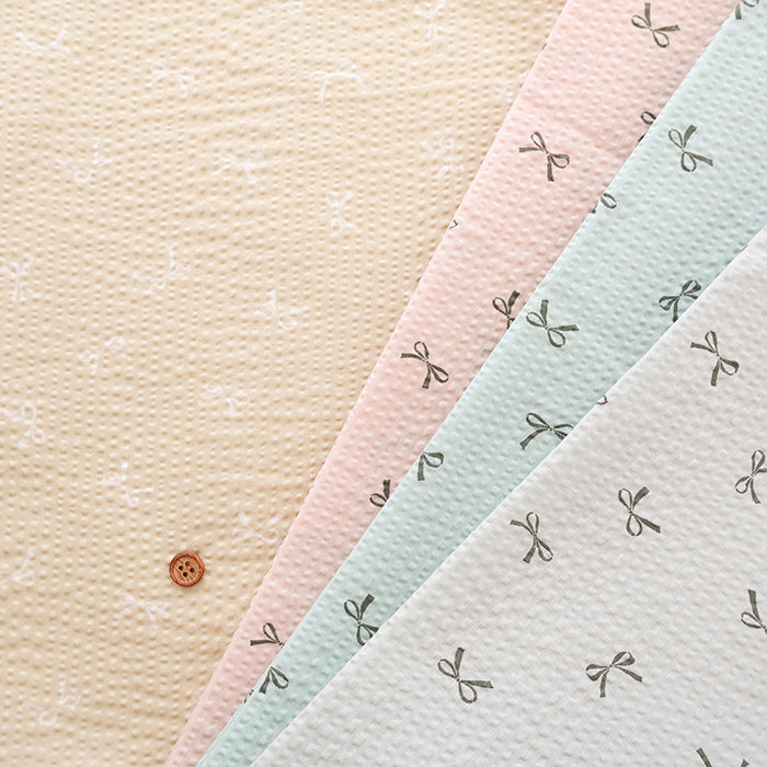 Cotton Poplin Ripple Print Fabric - Ribbon - nomura tailor