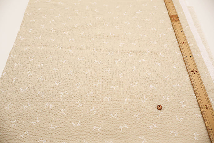 Cotton Poplin Ripple Print Fabric - Ribbon - nomura tailor