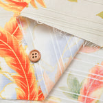 Cotton Slub Satin Print Fabric - Phoenix - nomura tailor