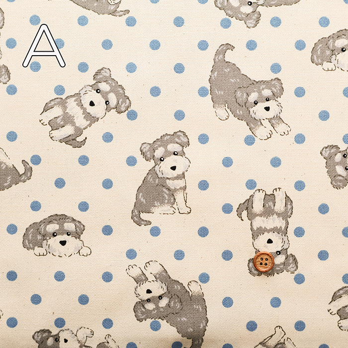 Cotton Oxford Fabric - Miniature Schnauzer - nomura tailor