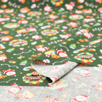 Cotton Scare Printed Fabric - Santa Claus - nomura tailor