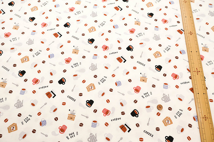 Cotton Oxford Fabric - Coffee - nomura tailor