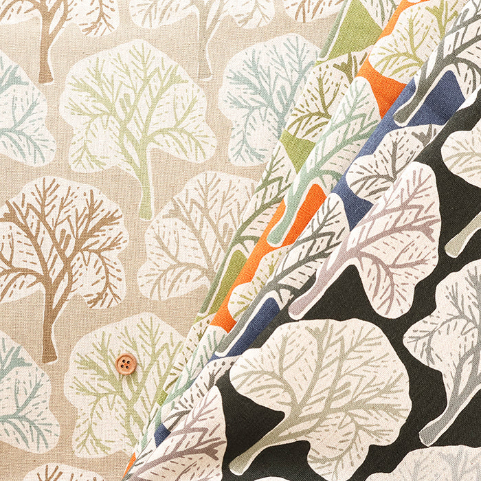 C/L Canvas Print Fabric - Nordic Forest - nomura tailor