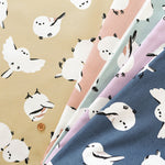 Cotton Oxford Fabric -  Big Shimaenaga Bird - nomura tailor
