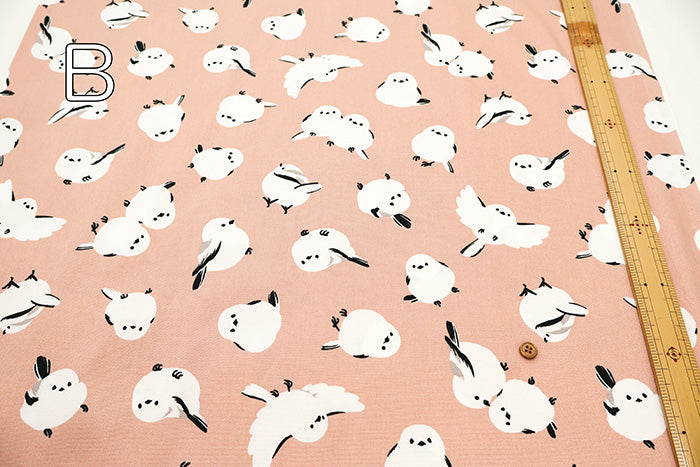 Cotton Oxford Fabric -  Big Shimaenaga Bird - nomura tailor