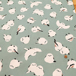 Cotton Oxford Fabric -  Big Shimaenaga Bird - nomura tailor