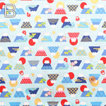 Cotton Muslin Lame (Glitter) Fabric - Mt. Fuji