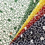 Cotton Dobby Fabric - Arabesque Cat - nomura tailor