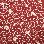 Cotton Dobby Fabric - Arabesque Cat - nomura tailor