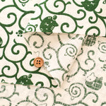 Cotton Dobby Fabric - Arabesque Cat - nomura tailor
