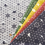 Cotton Dobby Fabric - Hemp Leaf Cat - nomura tailor