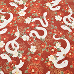 Cotton Muslin Fabric - White Snake - nomura tailor