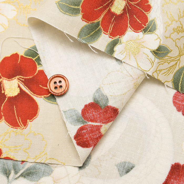 Cotton Muslin Fabric - White Snake - nomura tailor