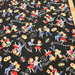 Cotton Shirting Fabric - Quilt Gate Love Rockabilly - nomura tailor