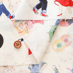 Cotton Shirting Fabric - Quilt Gate Love Rockabilly - nomura tailor