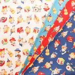 Cotton Shirting Fabric - Quilt Gate Music Party - nomura tailor