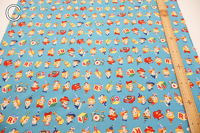 Cotton Shirting Fabric - Quilt Gate Music Party - nomura tailor