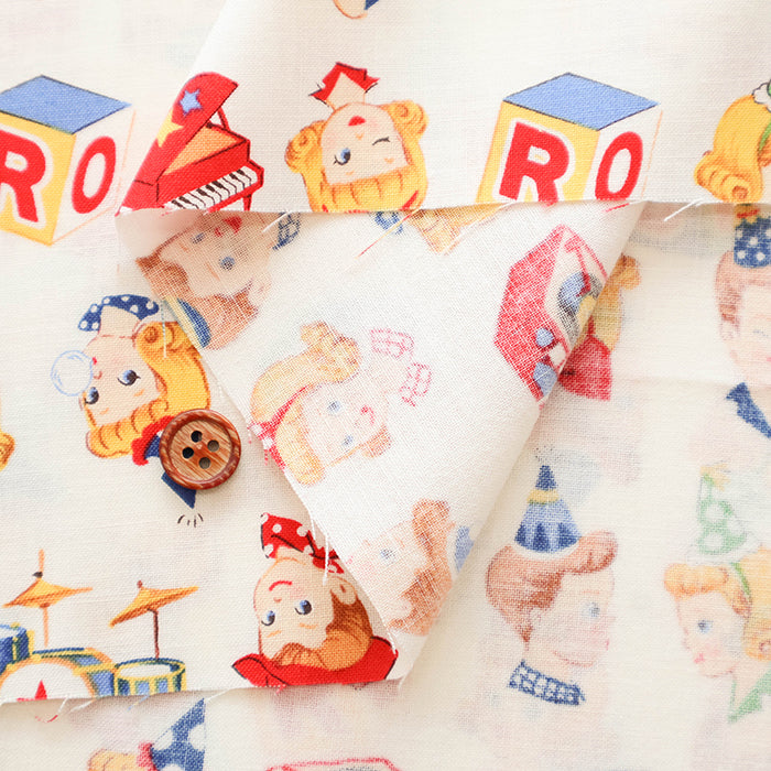 Cotton Shirting Fabric - Quilt Gate Music Party - nomura tailor