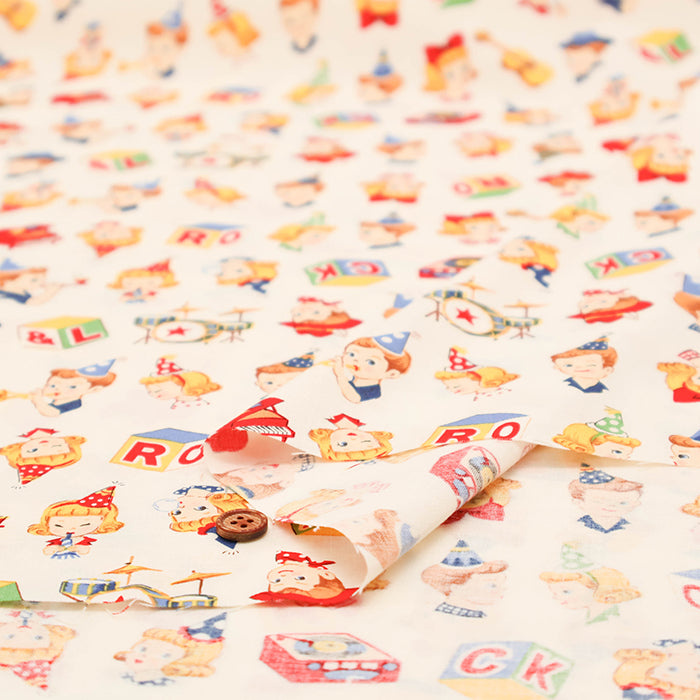 Cotton Shirting Fabric - Quilt Gate Music Party - nomura tailor