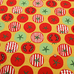 Cotton Muslin printed Fabric un/no - Tomato - nomura tailor