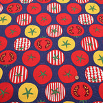Cotton Muslin printed Fabric un/no - Tomato - nomura tailor