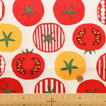 Cotton Muslin printed Fabric un/no - Tomato - nomura tailor