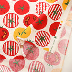 Cotton Muslin printed Fabric un/no - Tomato - nomura tailor