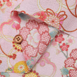 Cotton Crepe(Chirimen) Embossed Fabric - Blossom - nomura tailor