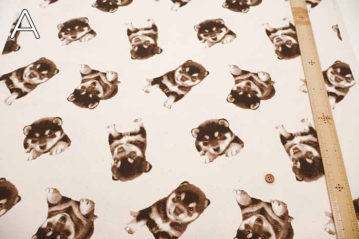 Cotton Oxford Fabric - Shiba Dog - nomura tailor