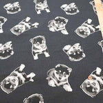 Cotton Oxford Fabric - Shiba Dog - nomura tailor