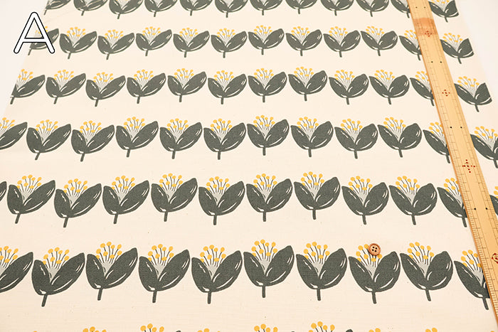Cotton Oxford Fabric - Flower - nomura tailor