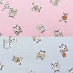 Cotton Oxford Fabric - Ribbon cat - nomura tailor