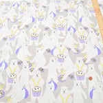 Cotton Oxford Fabric - Little Zoo - KUMAcircus - nomura tailor