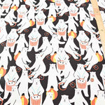 Cotton Oxford Fabric - Little Zoo - KUMAcircus - nomura tailor