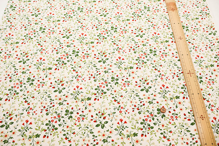 Cotton Broad Fabric - Berry Field - nomura tailor