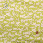 Cotton Double Gauze Print Fabric - Safari - nomura tailor