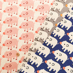 Cotton Oxford Fabric - Boo Boo Pig - nomura tailor