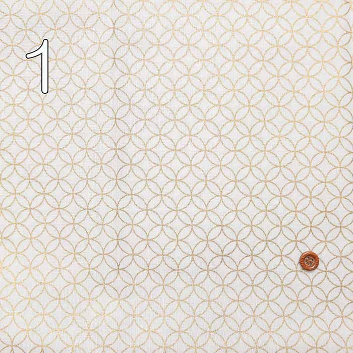 Cotton seating print fabric lame seven treasures - nomura tailor