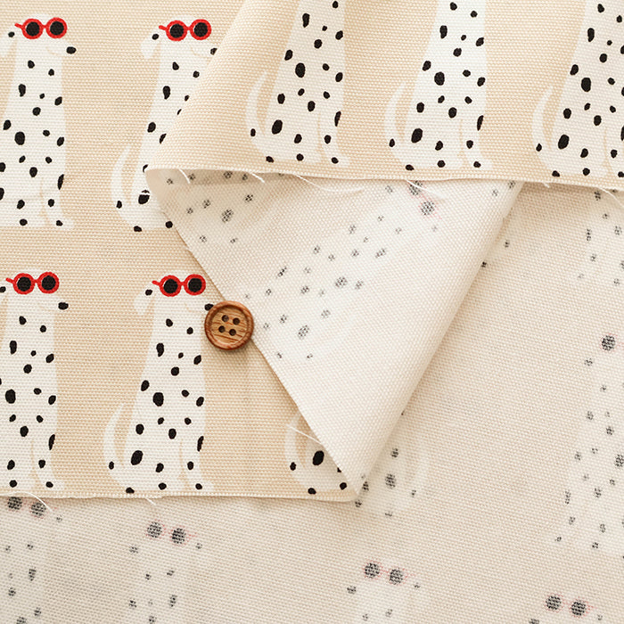 Cotton Oxford Fabric - Dalmatian - nomura tailor
