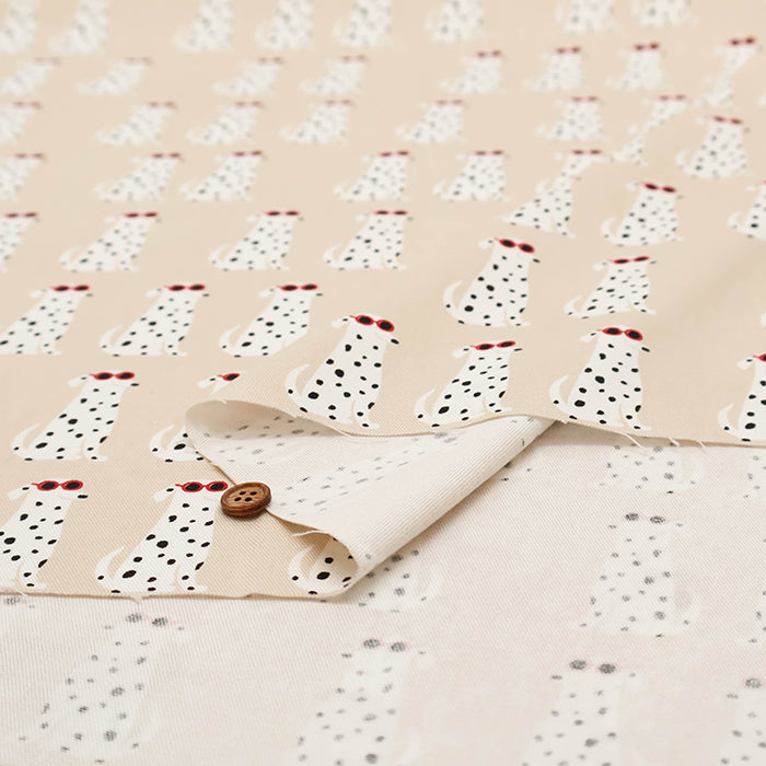 Cotton Oxford Fabric - Dalmatian - nomura tailor