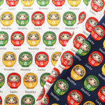 Cotton Muslin printed Fabric  - DARUMA - nomura tailor