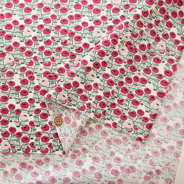 Cotton Broad Fabric - Flower - nomura tailor