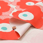 C/L Canvas Printed Fabric - Poppy - nomura tailor