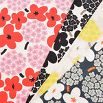C/L Canvas Printed Fabric - Bouquet - nomura tailor