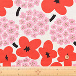 C/L Canvas Printed Fabric - Bouquet - nomura tailor