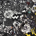 10/1 Cotton Canvas Printed Fabric Mushroom - nomura tailor